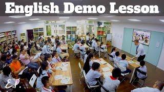 English Demo Lesson (with commentary)