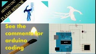 How to simulate flame sensor using arduino uno in proteus ISIS professional