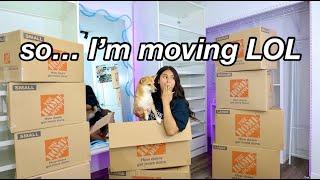 MOVING VLOG PART 1 PACKING MY ROOM!! | honeybobabear