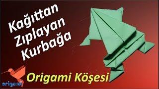 Kağıttan Zıplayan Kurbağa Yapımı. Kağıttan Kurbağa Nasıl Yapılır? (Origami Köşesi)