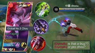 TOP GLOBAL CHOU BEST BUILD & EMBLEM 2023 (PLEASE TRY)