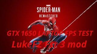 Marvel Spiderman Remastered FPS test GTX 1650 laptop FSR3 mod lukeFz