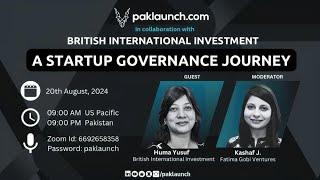 A Startup Governance Journey with Huma Yusuf, British International Investment