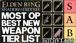 Shadow of the Erdtree - New Best HIGHEST DAMAGE Weapon Tier List - Build Guide & More - Elden Ring!