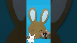 Easy craft Cute bunny #art #crafts #youtubevideo #papercrafting #yt #drawing
