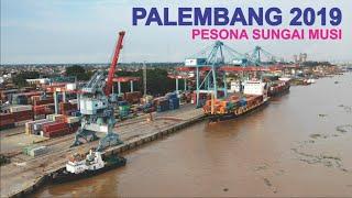 Video Udara Sungai Musi Kota Palembang Sumatera Selatan 2019