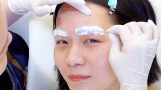 ASMR | World's Greatest Eyebrow Grooming by a 30-Year Experienced Korean Pro | Eyebrow dye