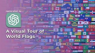 The World's Colors and Symbols: A Slideshow of Country Flags (generated by #chatgpt  AI)