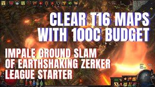 [POE 3.24] Ground Slam of Earthshaking Berserker League Starter - Extremely Low Budget