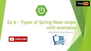 Types of Spring Bean scope with examples | Spring Boot Tutorial Episode - 6 | Proto hub