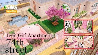 TEEN GIRL APARTMENT|74th Street|️️|Sims Freeplay