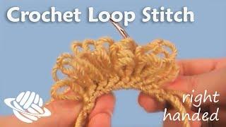 Crochet Loop Stitch (right-handed version)