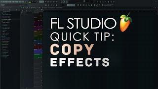 How To Copy Effects From One Mixer Track To Another In FL Studio (Quick Tip)