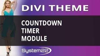 Divi Theme Countdown Timer Module