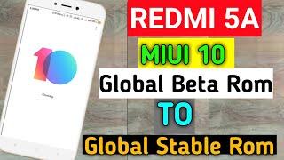 Redmi 5a Miui 10 Beta ROM to Miui 10 Stable Update Rom