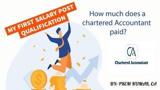 Starting Salary of CA | Salary of CA after Qualification | My First CA Salary (Payslip) #shorts