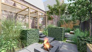 Contemporary Chapel Garden Design Visualisation