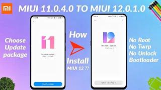 How to install MIUI 12 With Choose Update Package ?? Feat Redmi K20 
