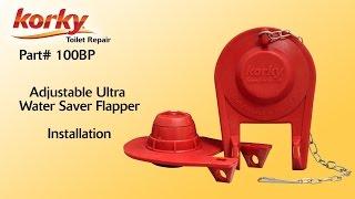 How to install an Adjustable Ultra Toilet Flapper by Korky