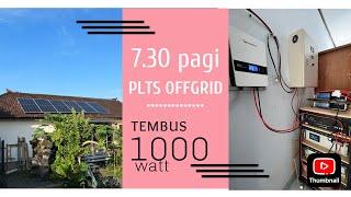 Output PLTS 5000wp di pagi hari