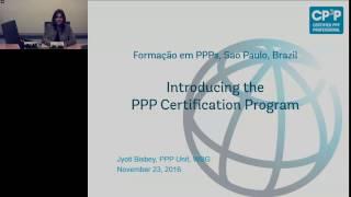 Introducing the PPP Certification Program: Jyoti Bisbey, World Bank Group,