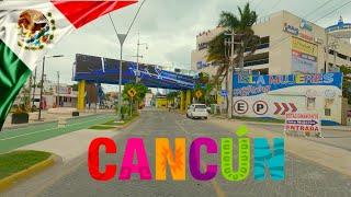 DRIVING in CANCUN CITY, Benito Juárez Municipality, Quintana Roo, MEXICO 4K 60fps