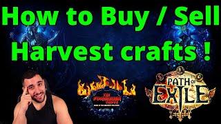 [Beginner's Guide] How to Buy / Sell Harvest Crafts on POE !