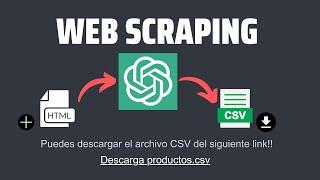 Automatiza el Web Scraping con ChatGPT