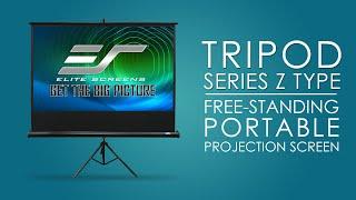 Elite Screens Tripod Series | Portable Projector Screen | T100UWH 100-inch | MaxWhite® 2 Material