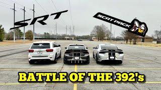 SCATPACK CHARGER VS SRT JEEP EXHAUST COMPARISON * Fly Bys, Revs, Start ups *