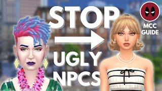 How I Eradicated the Ugly Townie Invasion in The Sims 4 – The Ultimate Fix! | Complete MCC guide