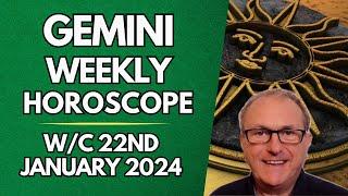 Gemini Horoscope Weekly Astrology from 22nd January 2024