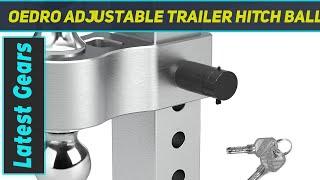 oEdRo Adjustable Trailer Hitch Ball Mount w/Forged - Review 2023