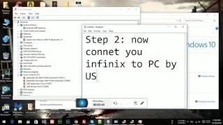 How to Connect Infinix MTP device To PC