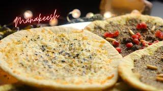 Manakeesh - Lebanese Pizza Recipe (Manakeesh) - Easy Manakish with Za'atar and Cheese