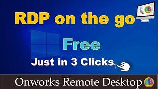 Free RDP | Onworks  | Remote Desktop || Learninginns