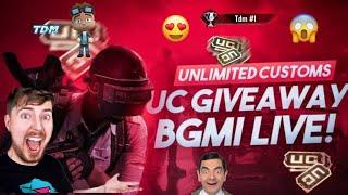 Live Unlimited Uc Giveaway l 1v1 tdm live bgmi unlimited case or uc giveaway #viral #shorts