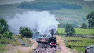 LMS 46233 Powers North Over The S&C - The Cumbrian Mountain Express - 2015