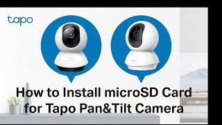 How to Install microSD Card for Tapo Pan&Tilt Camera (Tapo C220/TC71) | TP-Link