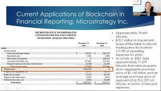 Use of Blockchain in Corporate and Financial Reporting, and Regulatory Implications