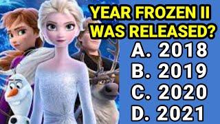 FROZEN II MOVIE QUIZ CHALLENGE