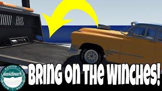 BeamNG Drive - Bring on the Winches!! Working rollback winches mod!