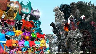 ALL GODZILLA, TITAN AND TAPES POPPY PLAYTIME VS GODZILLA KAIJU MONSTERS (Garry's Mod)