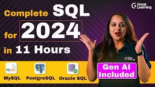 SQL Full Course with Gen AI for 2024 | SQL Tutorial for Beginners