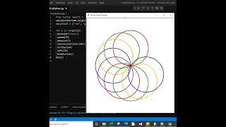 Cool Circle Design Using Python Turtle Graphic