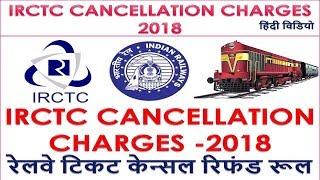 IRCTC & Railway Ticket Cancellation Charge 2018 IRCTC refund rules 2018 रेलवे टिकट केन्सल रिफंड रूल