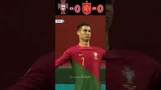 Spains vs Portugal - 2022 Nations League  #football #viral #goat #spain #cr7 #ronaldo #fyp