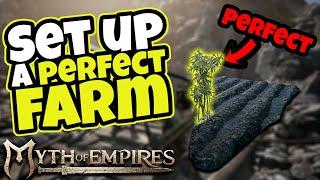 HOW TO Set Up A PERFECT Farm: Myth of Empires Survival RPG