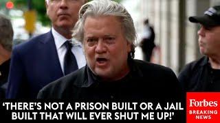 BREAKING NEWS: Steve Bannon Speaks Defiantly To Reporters After Being Ordered To Go To Prison