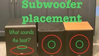 Testing subwoofer placement (Where in a room will a subwoofer produce the most bass?)